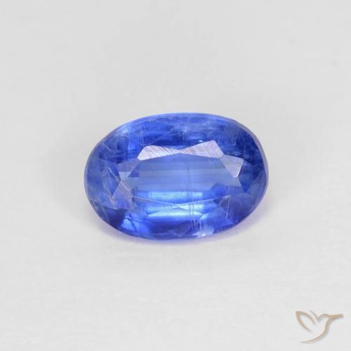 0.91ct 天然 濃いアズールブルー カイヤナイト, 楕円形, SI