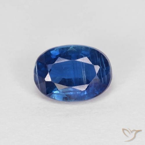 1.20ct 天然 ネイビーブルー カイヤナイト, 楕円形, VS-SI