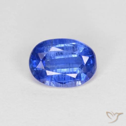 0.97ct 天然 濃いアズールブルー カイヤナイト, 楕円形, SI