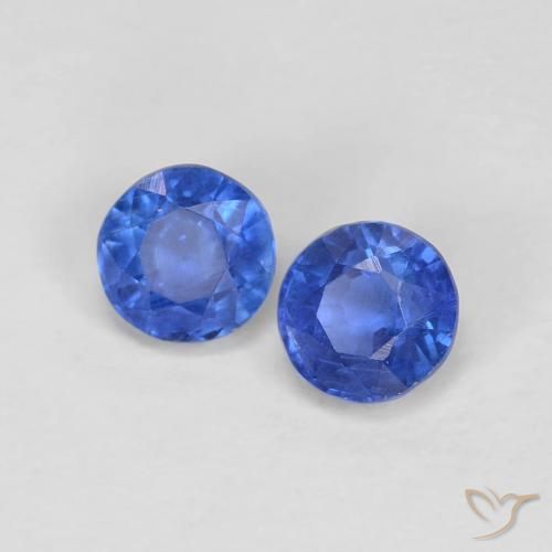 Shop natural 0.61ct 濃いアズールブルー カイヤナイト gems, ラウンド, from ネパール at GemSelect. In stock, global shipping!