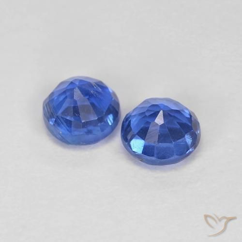 Shop natural 0.61ct 濃いアズールブルー カイヤナイト gems, ラウンド, from ネパール at GemSelect. In stock, global shipping!