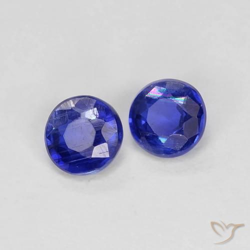 Shop natural 0.47ct 濃いネイビーブルー カイヤナイト gems, ラウンド, from ネパール at GemSelect. In stock, global shipping!