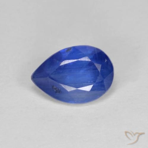 1.37ct 天然 ネイビーブルー カイヤナイト, 洋梨の形, SI