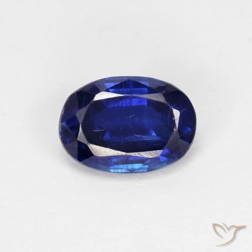 1.02ct 天然 濃いネイビーブルー カイヤナイト, 楕円形, VS