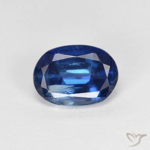 1.15ct 天然 ネイビーブルー カイヤナイト, 楕円形, VS-SI