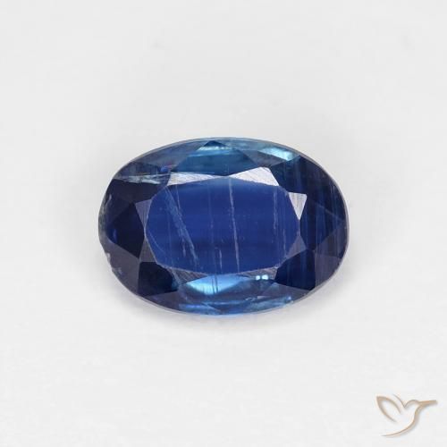 0.99ct 天然 ネイビーブルー カイヤナイト, 楕円形, VS-SI