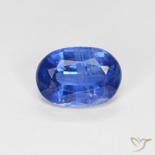 1.06ct 天然 ディープブルー カイヤナイト, 楕円形, VS-SI