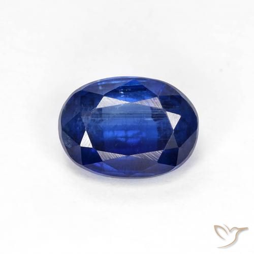 1.18ct 天然 ネイビーブルー カイヤナイト, 楕円形, VS-SI