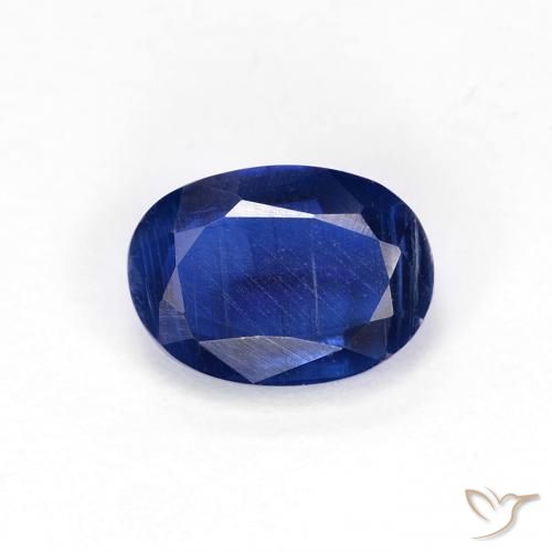 1.05ct 天然 濃いネイビーブルー カイヤナイト, 楕円形, VS-SI
