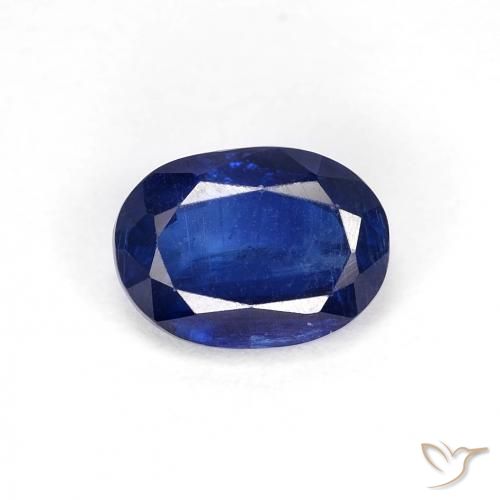 1.10ct 天然 ダークブルー カイヤナイト, 楕円形, VS-SI