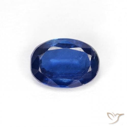 0.97ct 天然 ネイビーブルー カイヤナイト, 楕円形, VS-SI