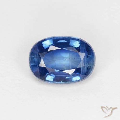 1.15ct 天然 ネイビーブルー カイヤナイト, 楕円形, VS-SI