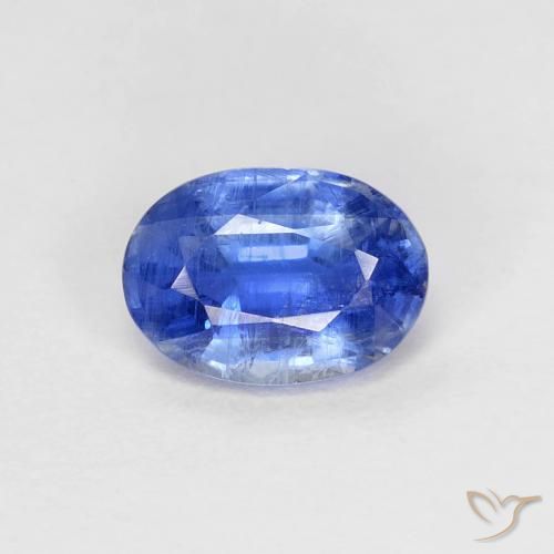 1.01ct 天然 濃いアズールブルー カイヤナイト, 楕円形, SI