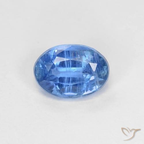 1.09ct 天然 ミディアムブルー カイヤナイト, 楕円形, VS-SI