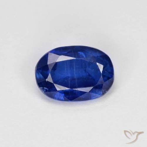 1.08ct 天然 ディープブルー カイヤナイト, 楕円形, VS-SI