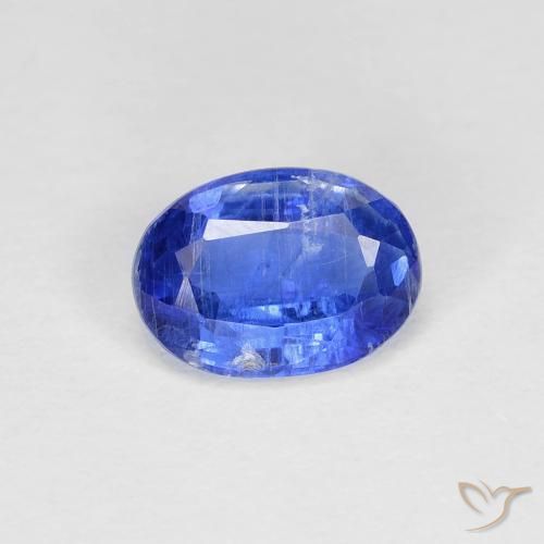 1.07ct 天然 ディープブルー カイヤナイト, 楕円形, VS-SI