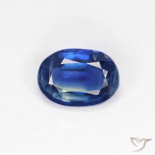 0.99ct 天然 ディープブルー カイヤナイト, 楕円形, VS-SI