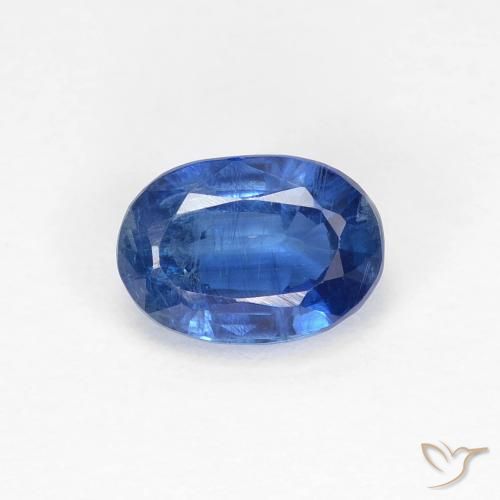 1.20ct 天然 ネイビーブルー カイヤナイト, 楕円形, VS-SI
