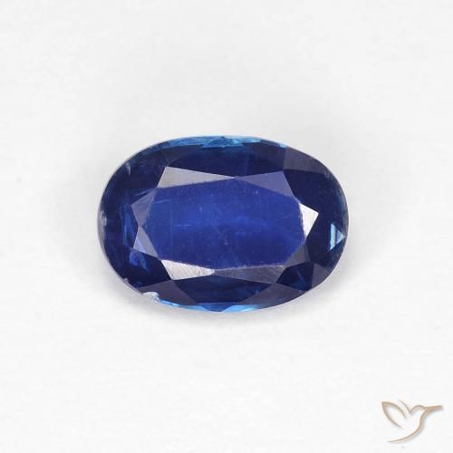 0.99ct 天然 濃いネイビーブルー カイヤナイト, 楕円形, VS
