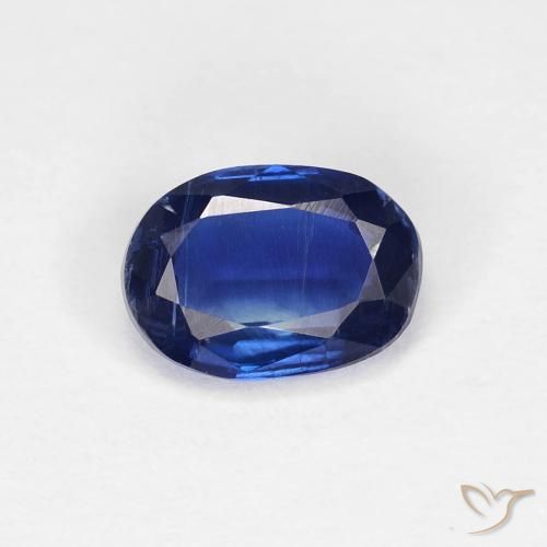 0.98ct 天然 ディープブルー カイヤナイト, 楕円形, VS