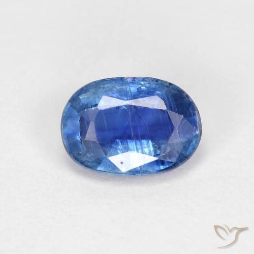 0.96ct 天然 明るいブルー カイヤナイト, 楕円形, VS