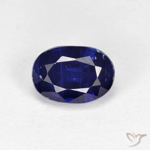 1.30ct 天然 ロイヤルブルー カイヤナイト, 楕円形, VS-SI