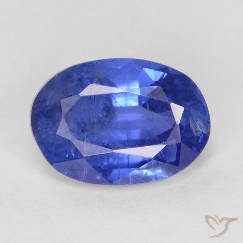 0.91ct 天然 ダークブルー カイヤナイト, 楕円形, SI