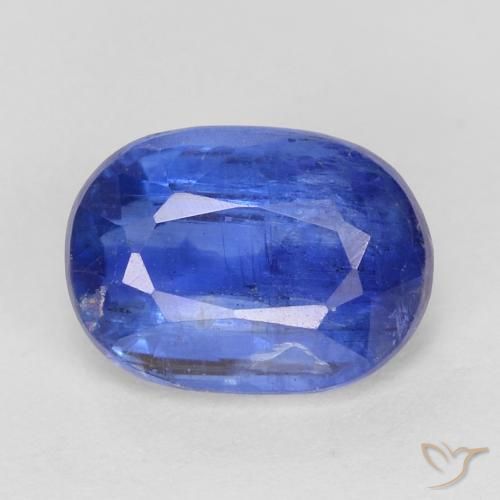 1.13ct 天然 ダークブルー カイヤナイト, 楕円形, SI