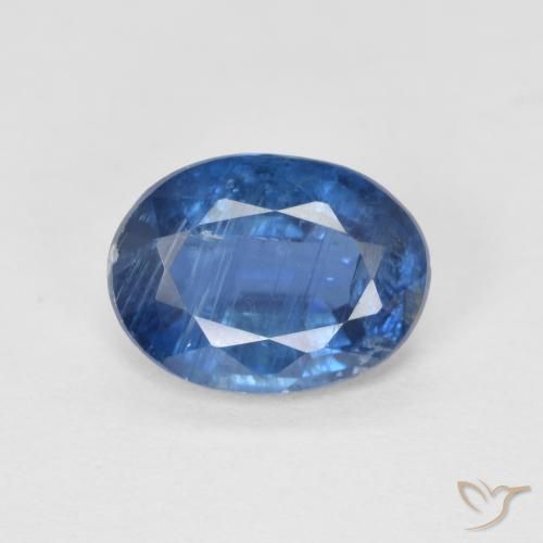 1.38ct 天然 ネイビーブルー カイヤナイト, 楕円形, SI