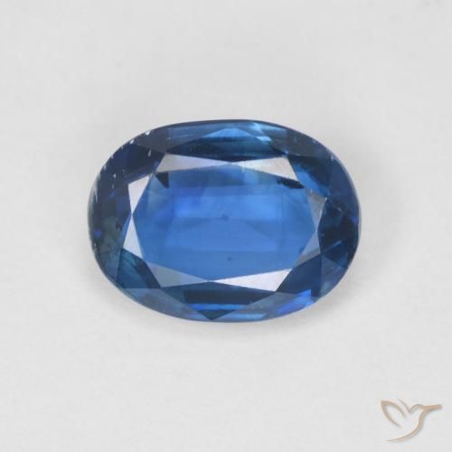 1.50ct 天然 ネイビーブルー カイヤナイト, 楕円形, SI