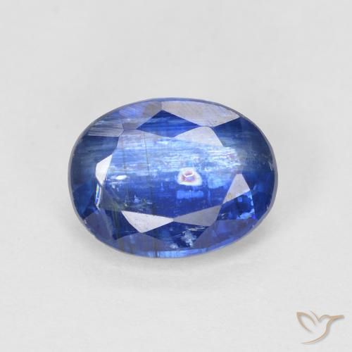 1.67ct 天然 ダークブルー カイヤナイト, 楕円形, SI