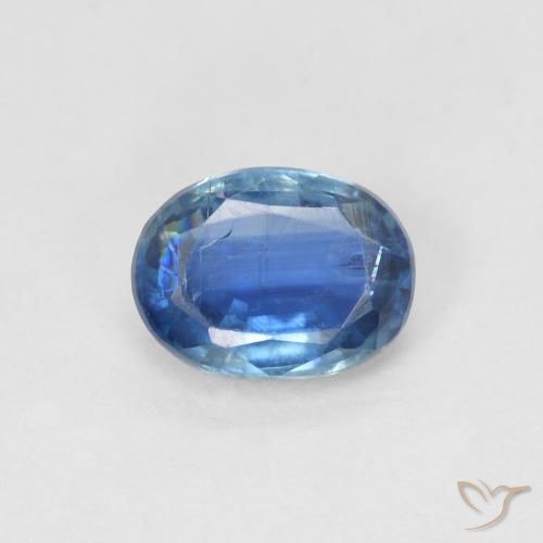 1.00ct 天然 ネイビーブルー カイヤナイト, 楕円形, SI