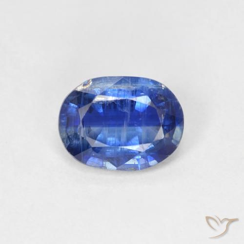 1.57ct 天然 ネイビーブルー カイヤナイト, 楕円形, SI