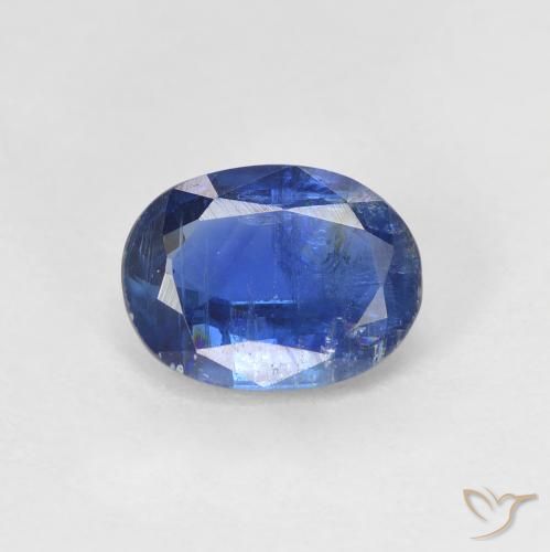 1.68ct 天然 ダークブルー カイヤナイト, 楕円形, SI