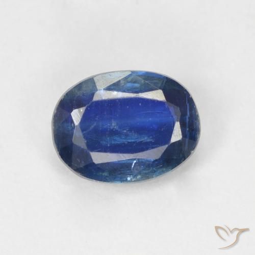1.57ct 天然 ネイビーブルー カイヤナイト, 楕円形, SI