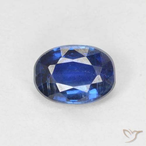 1.14ct 天然 ダークブルー カイヤナイト, 楕円形, SI