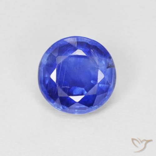 1.10ct 天然 鮮やかなブルー カイヤナイト, ラウンド, SI