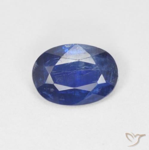 0.74ct 天然 ネイビーブルー カイヤナイト, 楕円形, SI