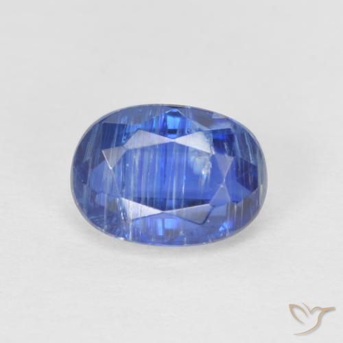 1.36ct 天然 ダークブルー カイヤナイト, 楕円形, SI