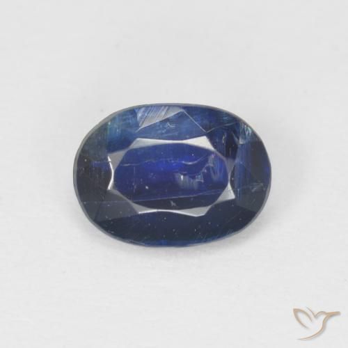 0.96ct 天然 ディープブルー カイヤナイト, 楕円形, SI