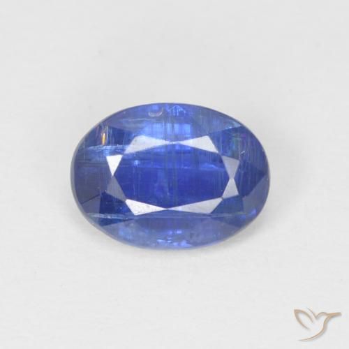 1.06ct 天然 ディープブルー カイヤナイト, 楕円形, SI