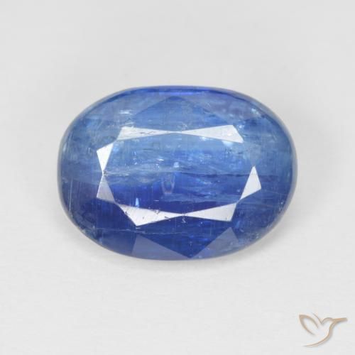 4.25ct 天然 ネイビーブルー カイヤナイト, 楕円形, SI