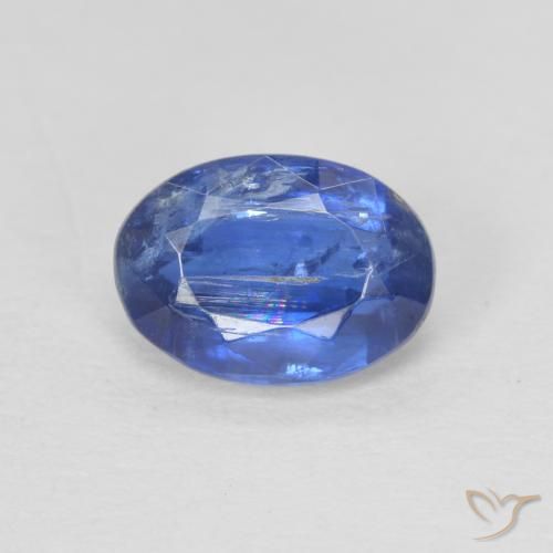 1.01ct 天然 ネイビーブルー カイヤナイト, 楕円形, SI
