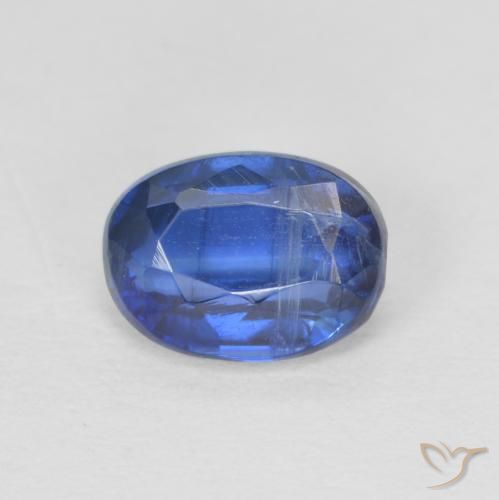 1.07ct 天然 ネイビーブルー カイヤナイト, 楕円形, SI