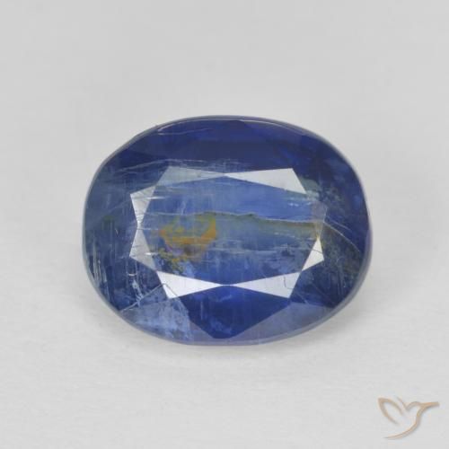 3.39ct 天然 ネイビーブルー カイヤナイト, 楕円形, SI