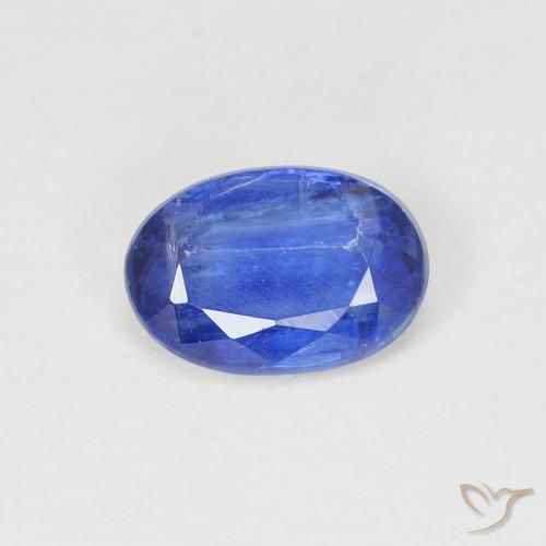 0.92ct 天然 ディープブルー カイヤナイト, 楕円形, SI
