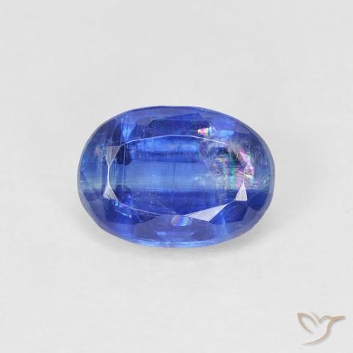 1.21ct 天然 ダークブルー カイヤナイト, 楕円形, SI