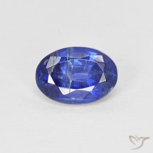 1.00ct 天然 ディープブルー カイヤナイト, 楕円形, SI