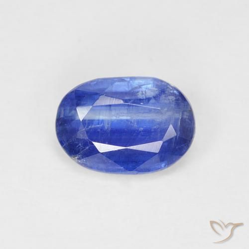1.05ct 天然 ダークブルー カイヤナイト, 楕円形, SI