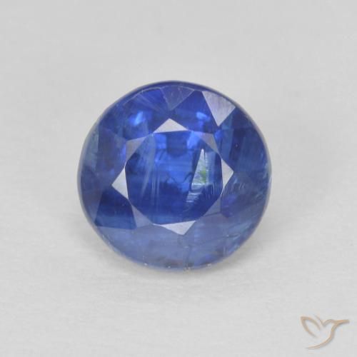 1.32ct 天然 ディープブルー カイヤナイト, ラウンド, SI
